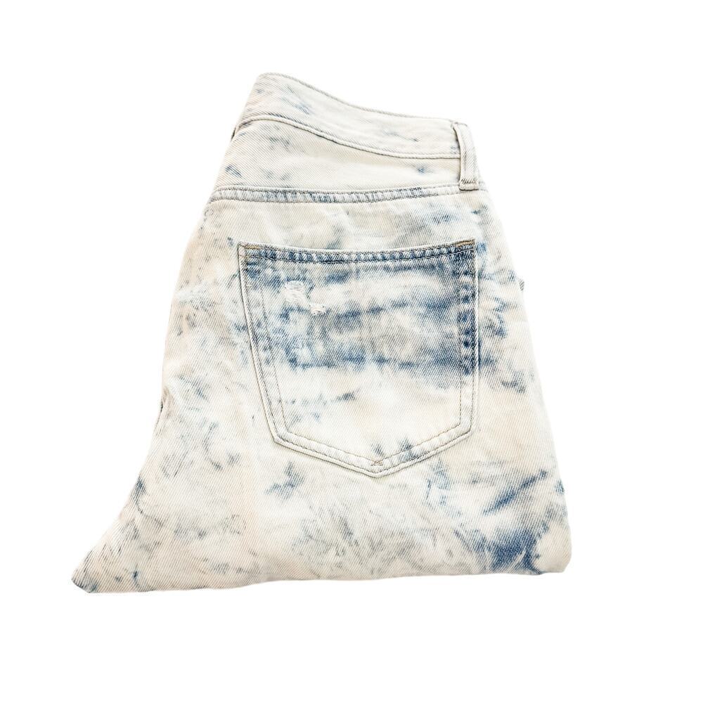 GAP Boyfriend Cropped Denim Jeans Acid Wash Tie Dye Size 6 28 Petite